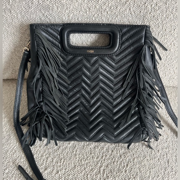 MAJE- Quilted Leather Small Bag - Picture 3 of 7